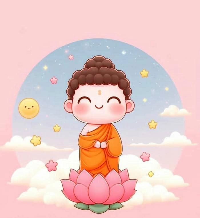 Chọn lọc ảnh đức phật chibi cho tâm hồn thư thái