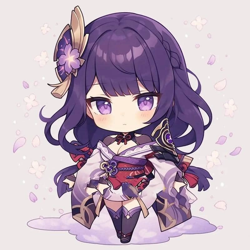 Cùng nhìn ngắm biểu cảm raiden chibi