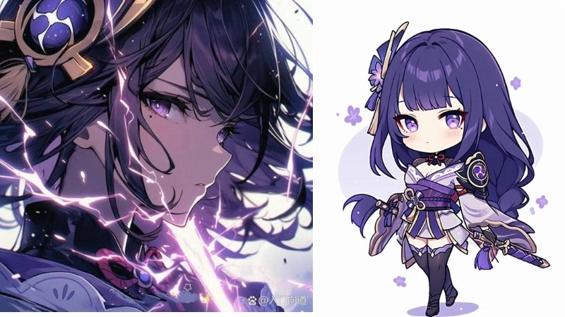 Thế nào là ảnh raiden shogun chibi đẹp?