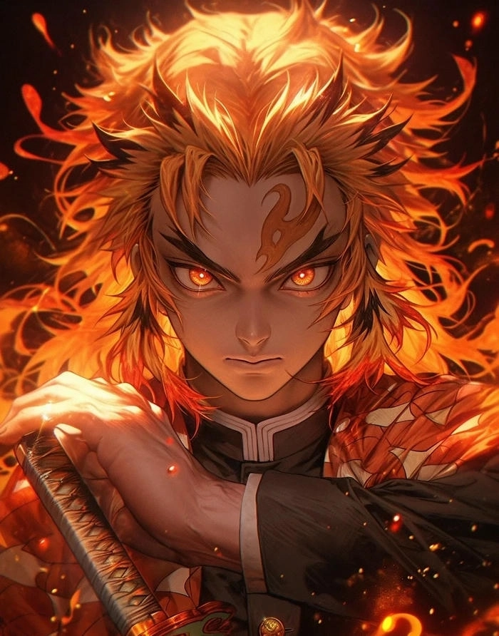 Rengoku san Demon Slayer kiếm sĩ với nụ cười bất diệt