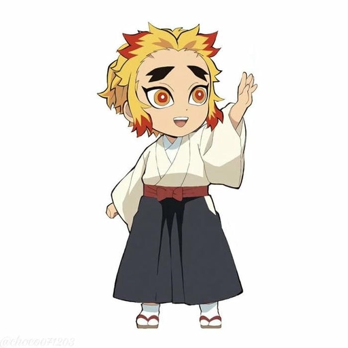 Top hình rengoku chibi đáng yêu