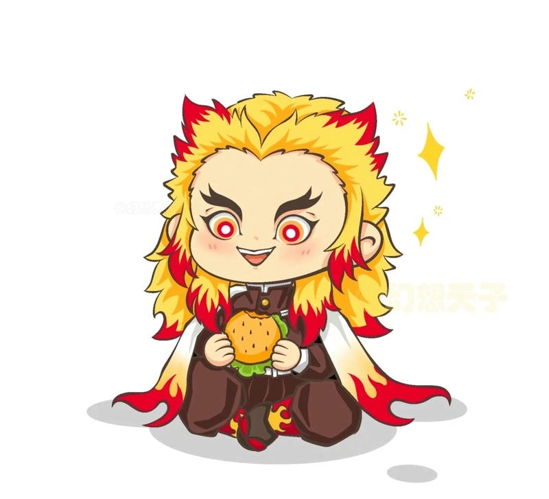 Chibi Rengoku phiên bản nhỏ nhưng vẫn tràn đầy nhiệt huyết