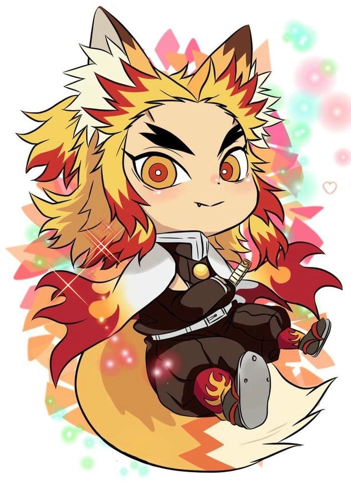 Tải png rengoku chibi cute miễn phí