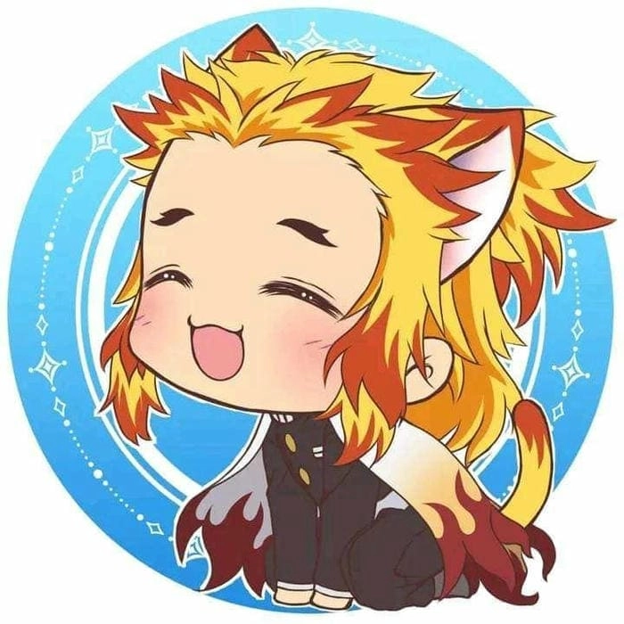 Fanart rengoku chibi dibujo độc đáo