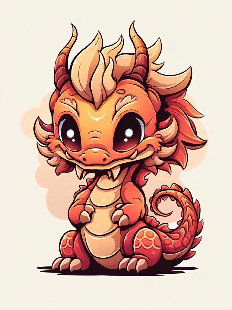 Tuyển chọn hình ảnh con rồng chibi