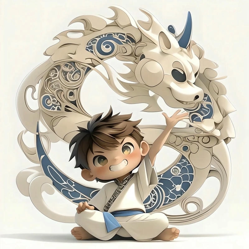 Rồng chibi anime siêu dễ thương