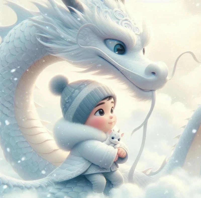 Rồng con chibi nhỏ nhắn dễ thương