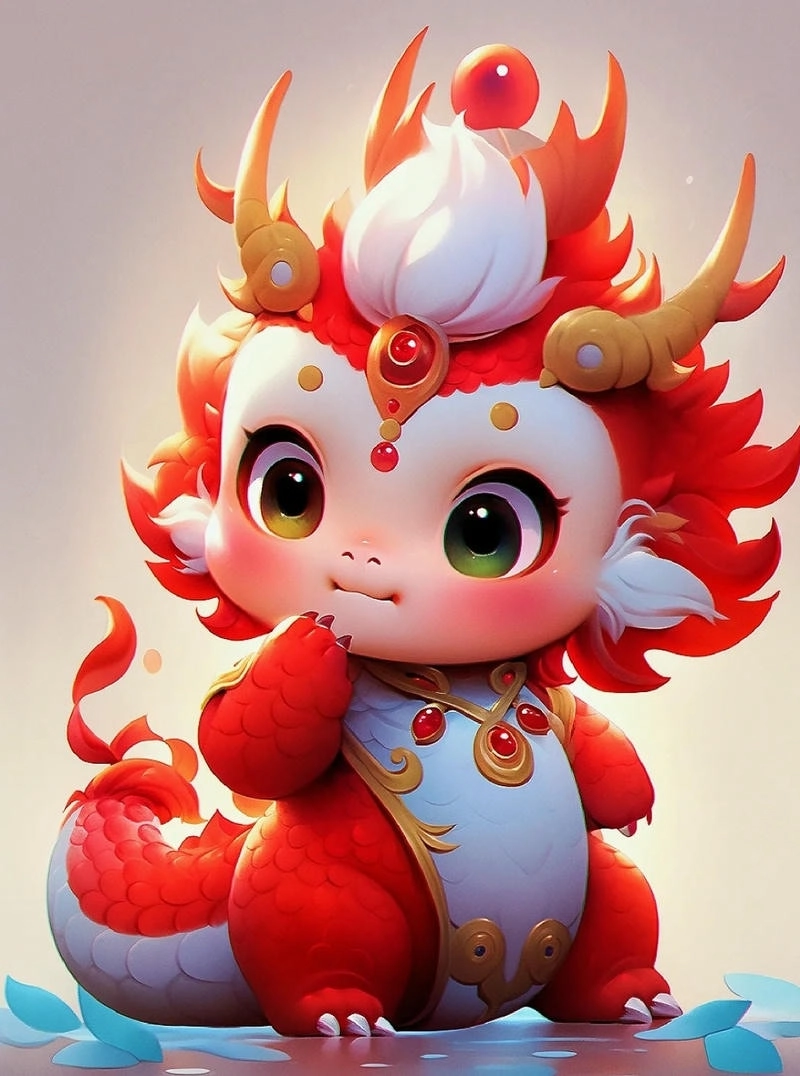Hướng dẫn vẽ rồng chibi cute đơn giản