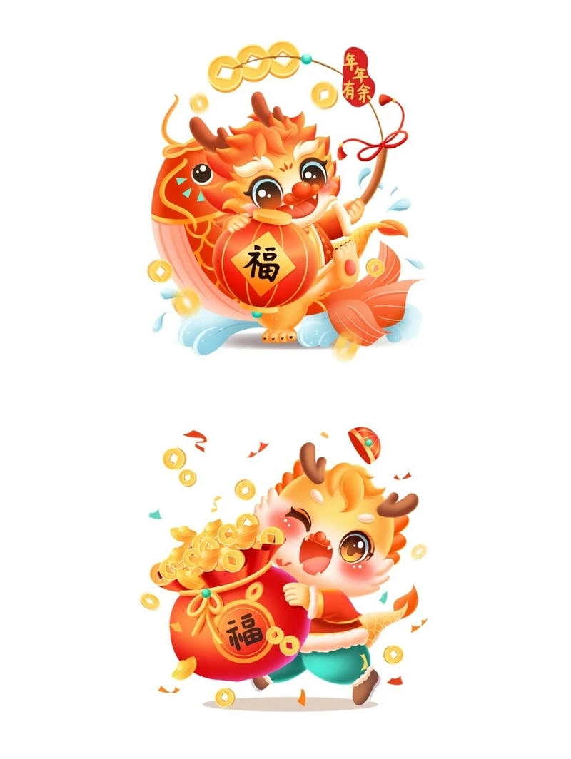 Bộ ảnh con rồng chibi cực chất