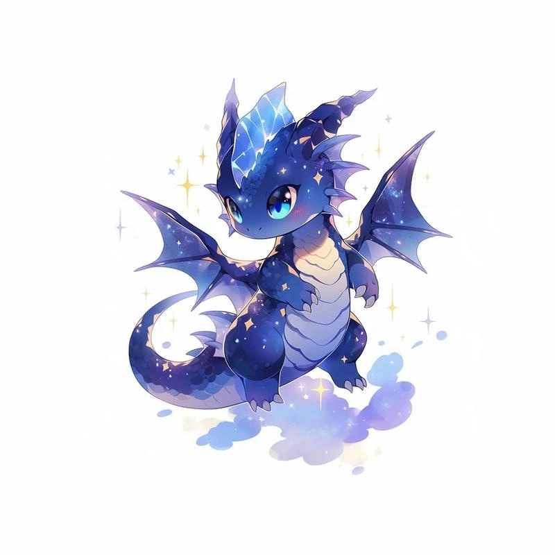 Rồng chibi dễ thương khiến bạn tan chảy