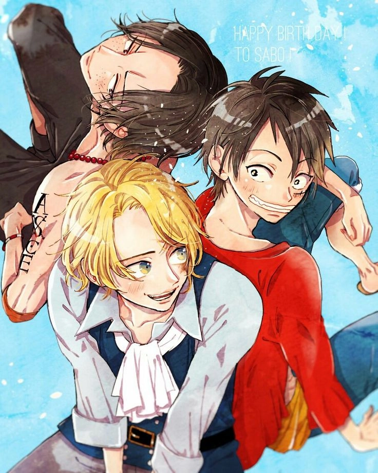 Luffy và Sabo và Ace tình cảm gắn bó mãi không phai nhạt