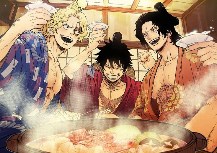 One Piece Luffy Sabo Ace tình anh em mạnh mẽ vượt qua mọi thử thách