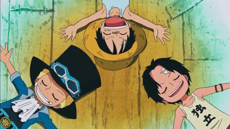 Luffy Ace Sabo cute hình ảnh bộ ba thời thơ ấu đáng yêu