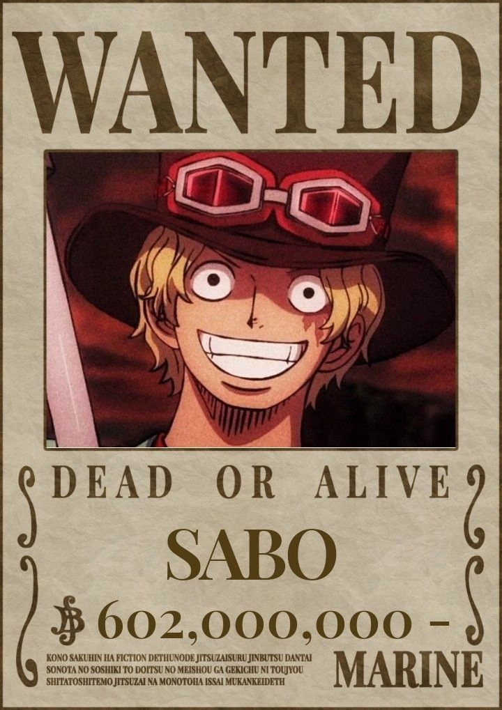 Sabo Wanted lệnh truy nã hé lộ sức mạnh và tầm ảnh hưởng