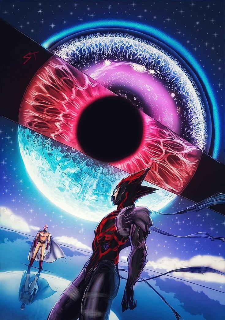 Cosmic Garou vs Saitama khi Garou đạt sức mạnh vũ trụ nhưng vẫn không thể thắng