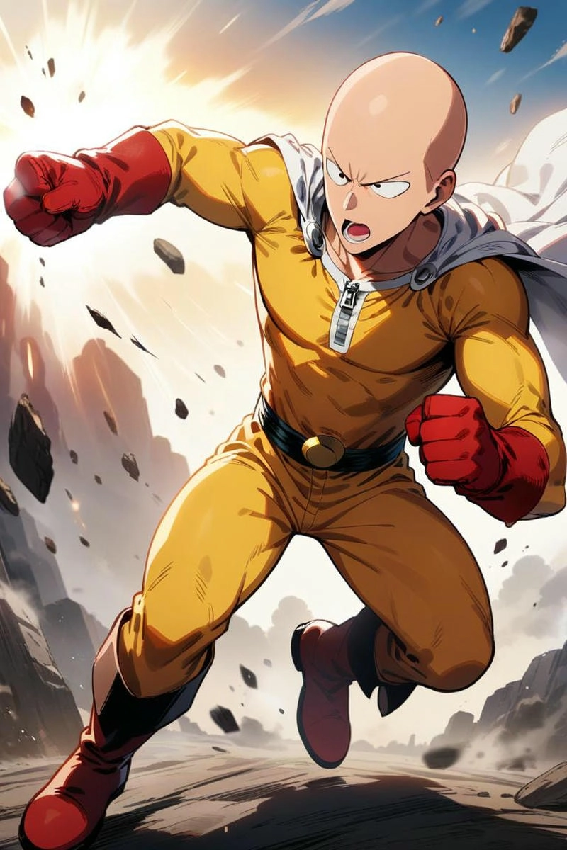 Serious Saitama khoảnh khắc hiếm hoi khi Saitama chiến đấu nghiêm túc
