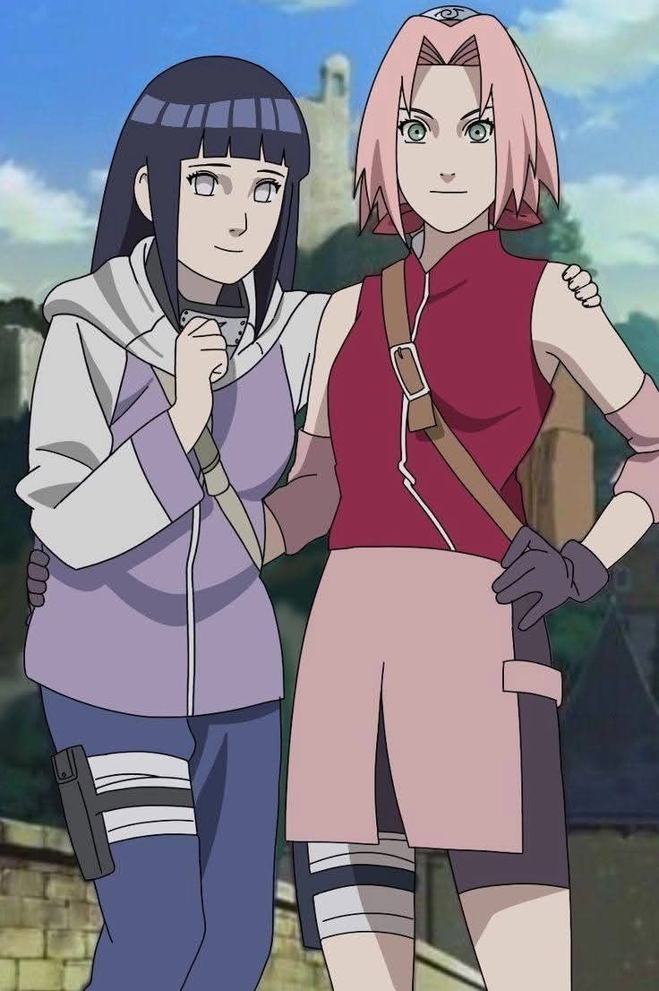 Sakura and Hinata hai kunoichi tài năng của làng Lá