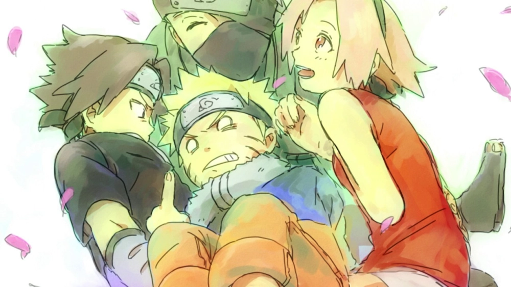 Naruto Sakura Sasuke Kakashi Đội 7 bất bại của làng Lá