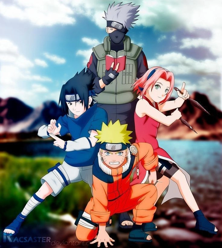 Sakura Naruto Sasuke Kakashi hành trình của Đội 7 qua các thời kỳ