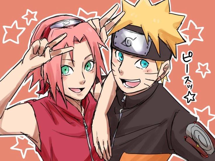 Naruto Uzumaki Sakura Haruno hai chiến binh mạnh mẽ của làng Lá