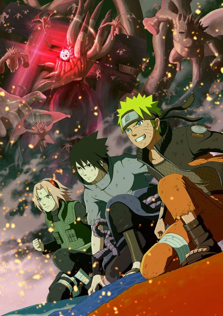 Naruto Sasuke Sakura bộ ba huyền thoại của làng Lá