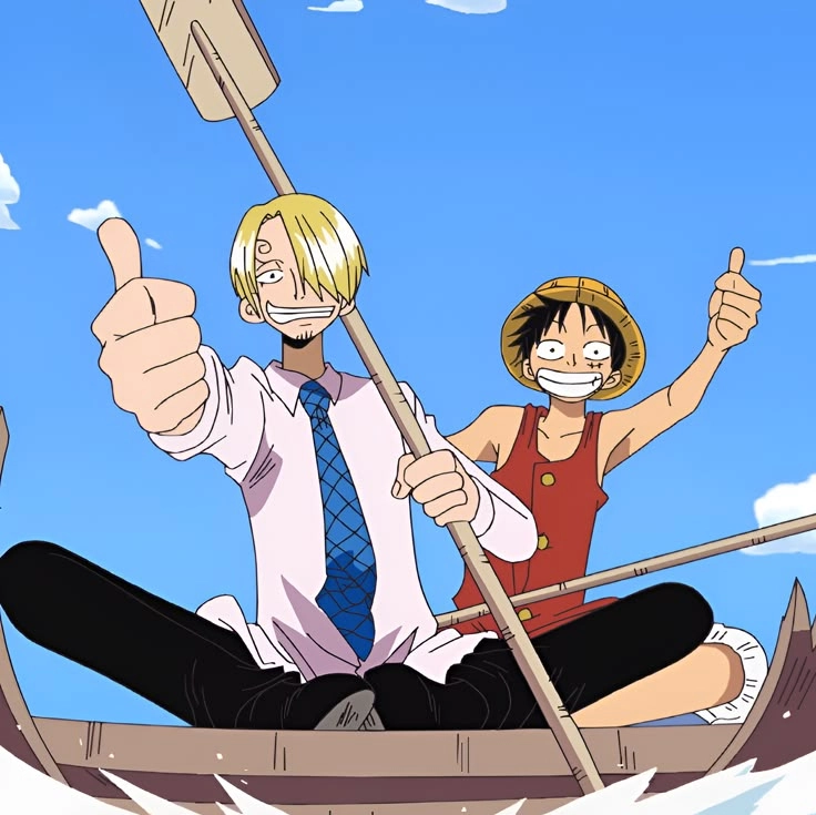 Luffy and Sanji bộ đôi luôn sát cánh trên mọi hành trình biển cả