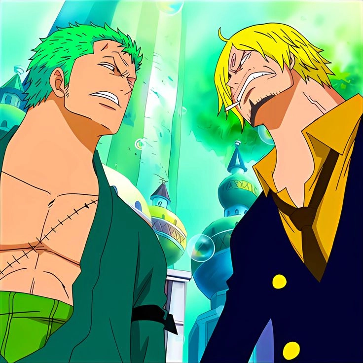 Sanji và Zoro hai cá tính đối lập tạo nên những màn tranh cãi hài hước