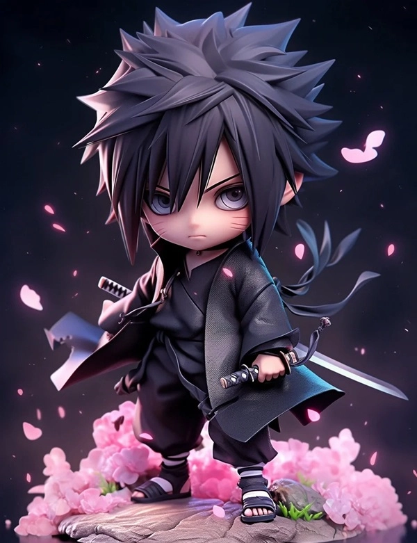 Bộ hình nền sasuke chibi chất lượng cao cho điện thoại và máy tính