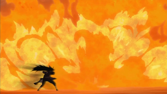 Hỏa Độn Của Sasuke ngọn lửa Uchiha thiêu rụi mọi kẻ địch trên đường đi