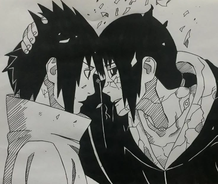Sasuke Itachi manga cuộc chiến trong bóng tối