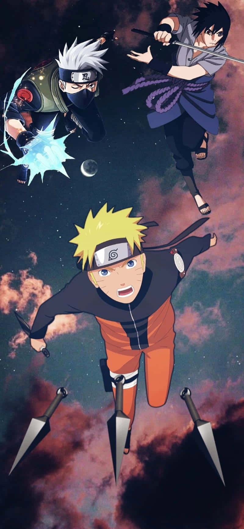Naruto Sasuke Kakashi ba ninja với số phận đặc biệt