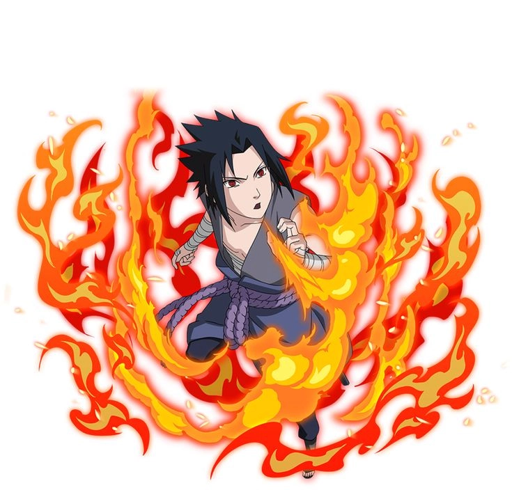 Katon Sasuke Sasuke thành thạo hỏa độn từ khi còn nhỏ