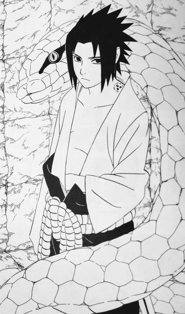 Sasuke Trắng Đen những trang manga thể hiện thần thái đỉnh cao