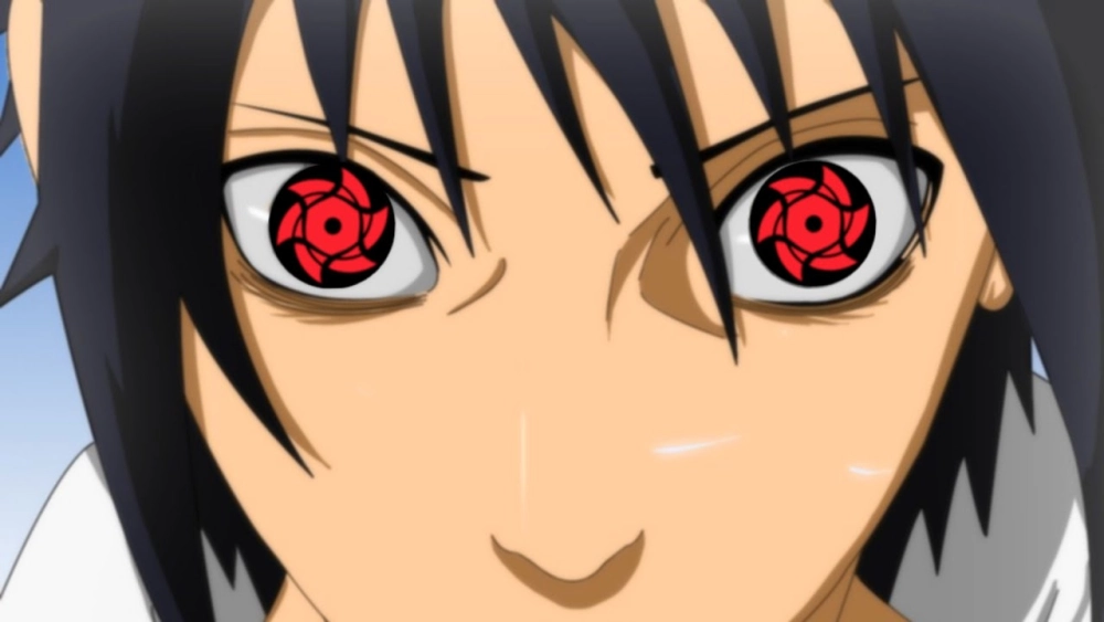 Sasuke Uchiha Sharingan đôi mắt đỏ rực biểu tượng sức mạnh Uchiha