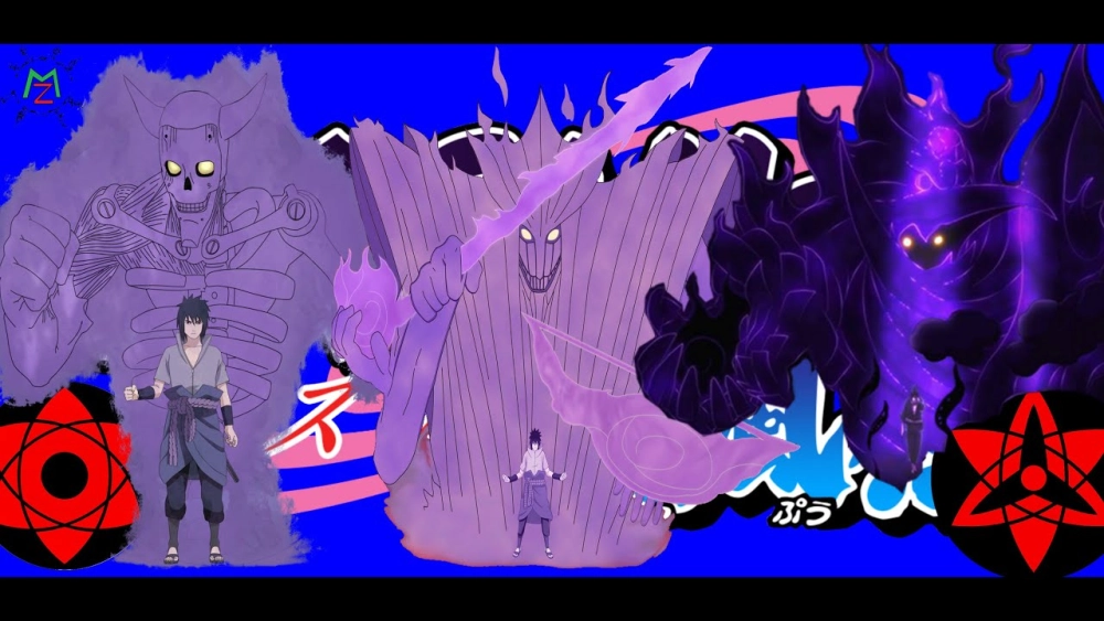 Uchiha Sasuke Susanoo hình thái mạnh mẽ giúp Sasuke áp đảo kẻ thù