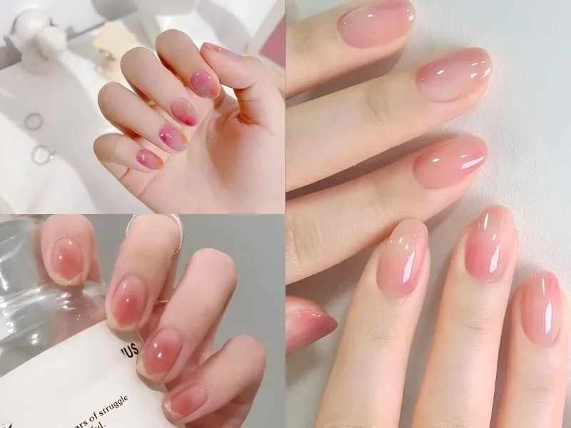 Móng tay hồng pastel giúp đôi tay thêm phần ngọt ngào và tinh tế