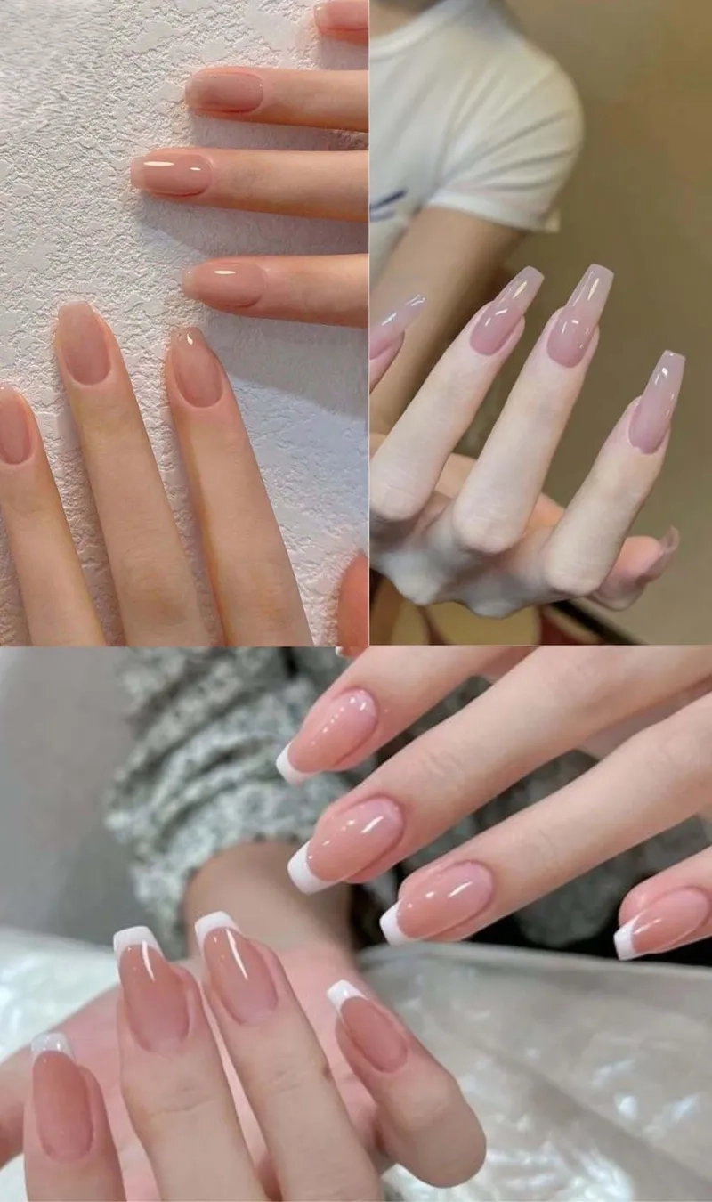 Móng tay thạch hồng giúp nàng luôn nổi bật với vẻ đẹp trong trẻo