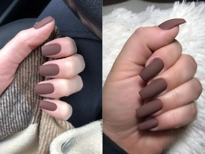 Sơn móng màu lì là lựa chọn hoàn hảo cho nàng yêu thích sự tối giản
