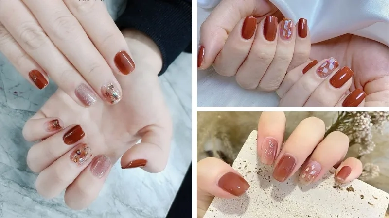 Màu móng tay cam đất mang lại vẻ đẹp nhẹ nhàng và cuốn hút