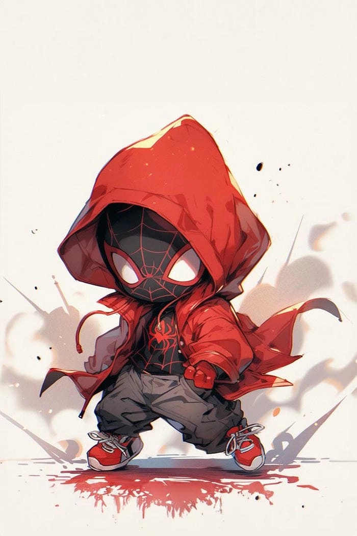 Tải về spider man chibi vector chất lượng cao