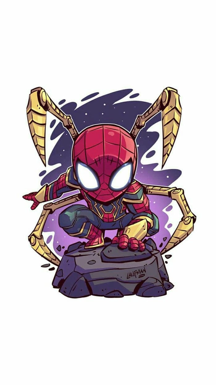 Cách chibi spider man drawing easy siêu đơn giản