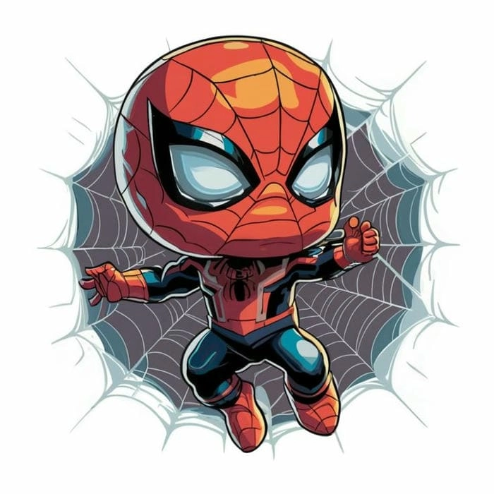 Bản thiết kế spider man 2099 chibi độc lạ