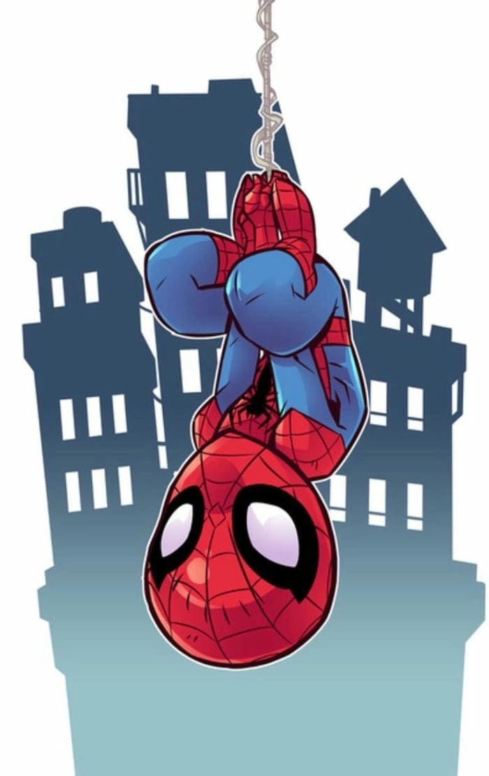 Thưởng thức spider man chibi art sáng tạo