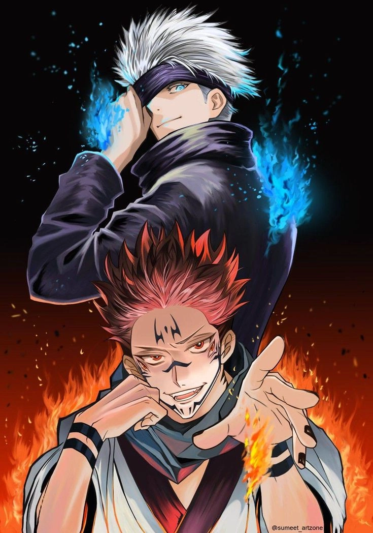 Sukuna vs Gojo wallpaper hình nền mãn nhãn dành cho fan cứng