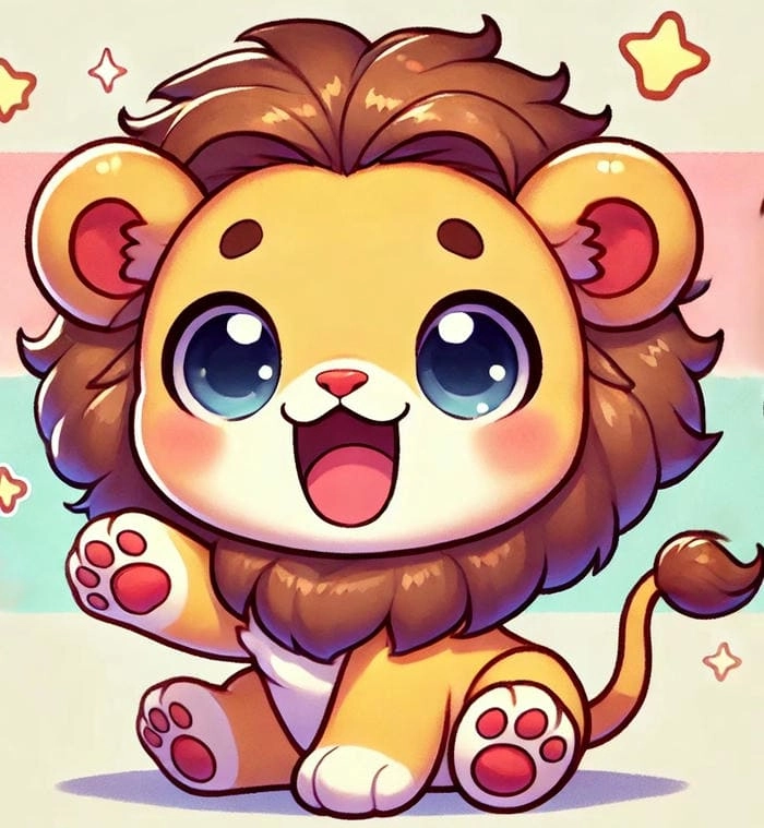 Tự tay luyện cách vẽ sư tử chibi theo mẫu có sẵn