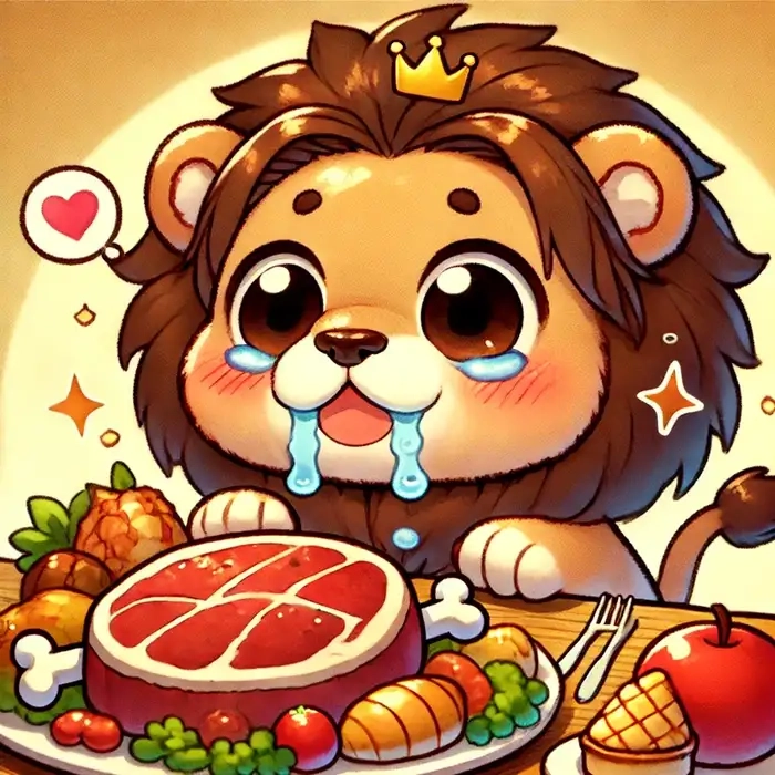 Tải ngay con sư tử chibi dễ thương dùng làm avatar