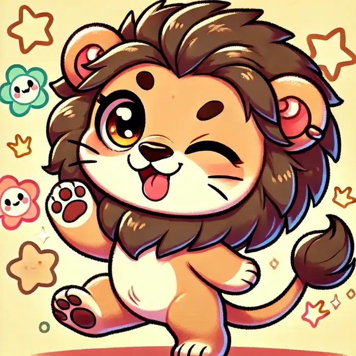 Xem và lưu lại hình sư tử chibi hot nhất hôm nay