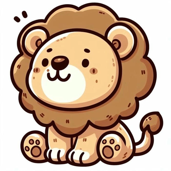 Chọn ngay hình chibi cung sư tử làm hình đại diện cá tính
