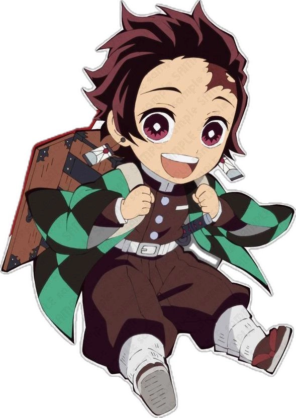Tanjiro chibi phiên bản nhỏ bé nhưng đầy mạnh mẽ