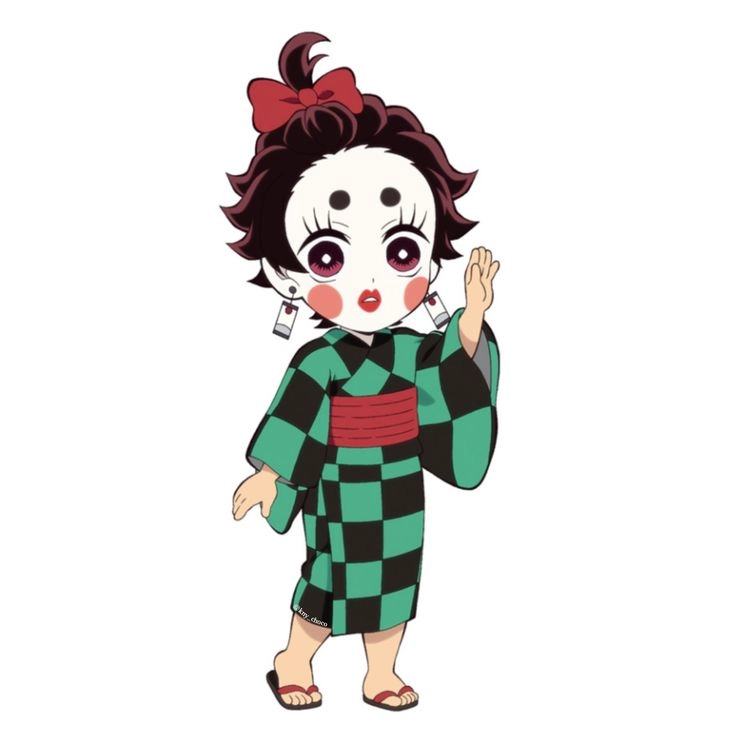 Ảnh Tanjiro chibi khoảnh khắc dễ thương của kiếm sĩ trẻ